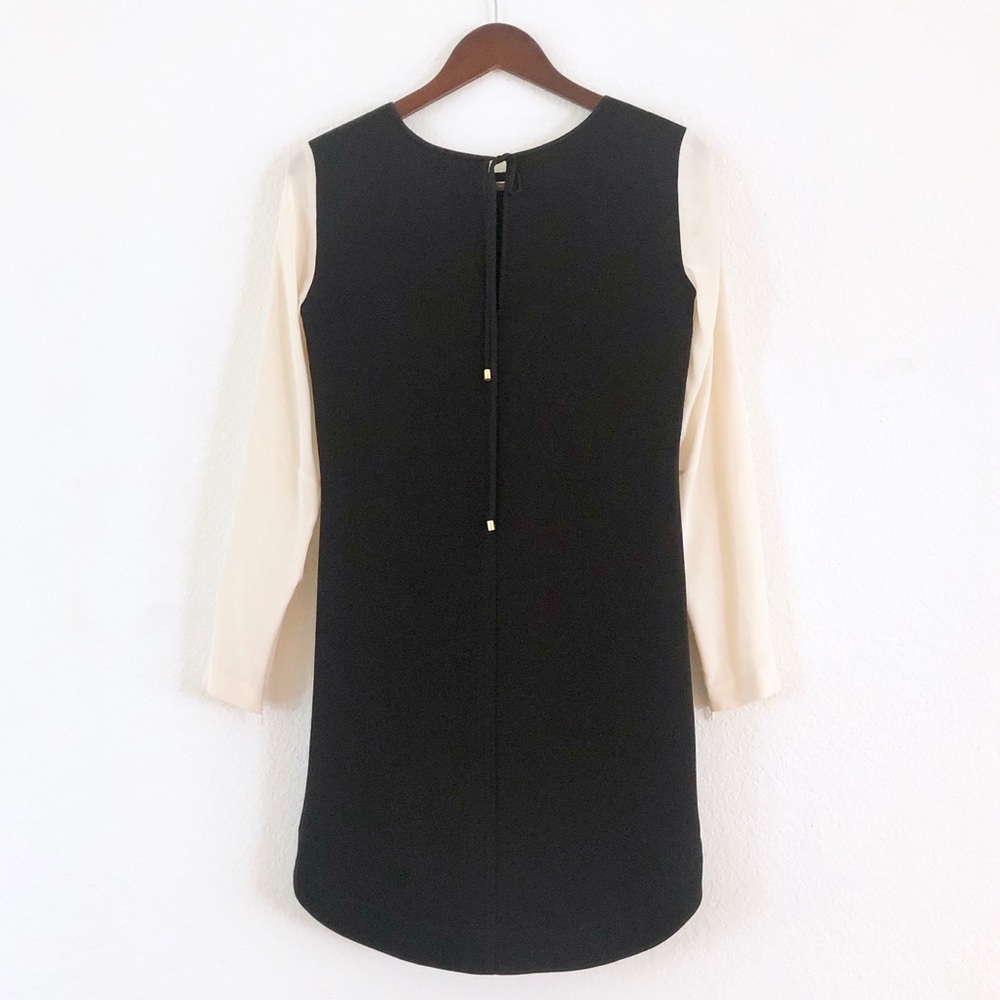 Club Monaco Contrast Sheath Dress Black Nude - Picture 5 of 8